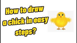 How to draw a chick in easy steps - L' Easy Tutorials #easytutorials #beginners