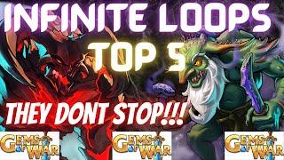 Gems of War Top 5 INFINITE LOOP Teams 2022 | Best 5 Infinite Loop Teams in the game list