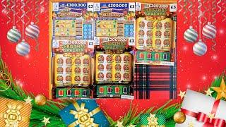 Xmas lottery scratch cards profit session #lottery #christmas #profit