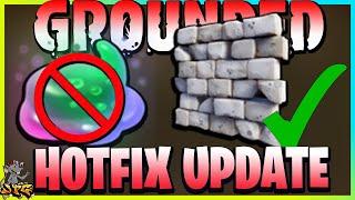 GROUNDED HOTFIX UPDATE! Building Fixed! No More Duped Exploit! Dev QnA Recap! More Armor Upgrades?