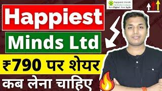 Happiest Minds - क्यों नहीं चलता  | Happiest Minds Share Latest News | Happiest Minds Share Analysis