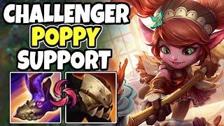 Challenger support shows you how to play POPPY - POPPY support - 14.10 League of Legends