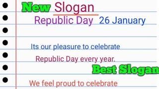 New Best Republic Day on 26 january Slogan|| Happy Republic Day|| Slogan on 26 january Republic Day