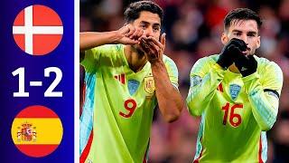 Denmark vs Spain (1-2) | All Goals & Extended Highlights | UEFA Nations League 2024