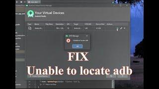 Flutter Fix - Unable to locate adb