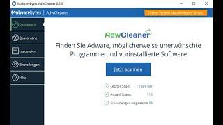 Adwcleaner auf die neuste Version aktualisieren