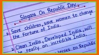 Best slogans on Republic day in english || Republic day slogans