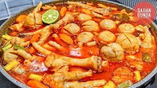 Resep Pentol Ceker Begal Pedas... Serta Tips Kuah Merah Pekat