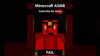 Minecraft ASMR #7 FAILS #shorts