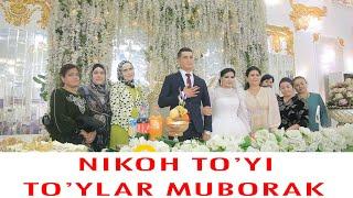 Temurbek & Bikajon Nikoh To'yi Visol Onlari Madaniy Hordiq Oling