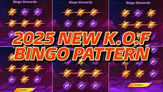 ALL NEW 2025 BINGO PATTERN FOR KOF SKIN |  MOBILE LEGENDS X KOF