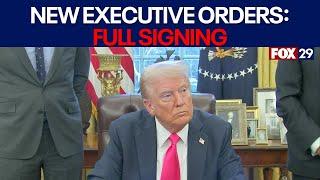 FULL SIGNING: President Trump signs new executive orders