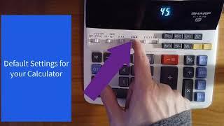 Default Settings for Desktop Calculator