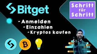 Bitget Anleitung 2024/25: Anmeldung, Euros einzahlen, Krypto kaufen (inkl. Blitz-SEPA-Transfer)