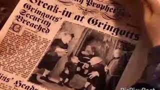 Harry Potter Moving Newspaper :  [Break-in at Gringotts]