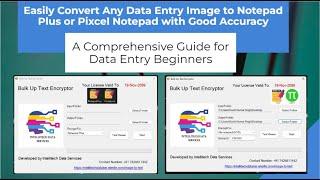 Easily Convert Any Data Entry Image to Notepad Plus or Pixcel Notepad with Good Accuracy.wrt .nts