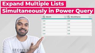 Expand Multiple Lists Simultaneously in Power Query