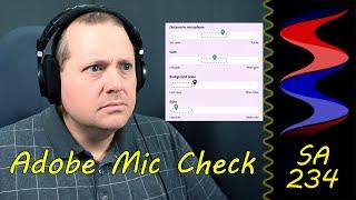 Testing Adobe's Mic Check Tool