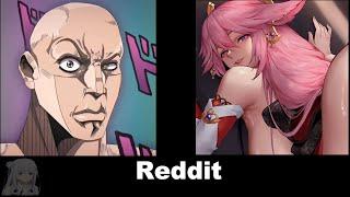 GENSHIN IMPACT vs REDDIT (Rock reaction meme)