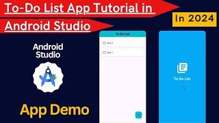 To-Do List App Tutorial Android Studio Part 0 (App Demo) || Android Studio Project || To-Do List