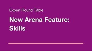 Wix.com Expert Round Table: New Feature in the Arena - SKILLS!