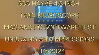 $36 Hayve DM7-Z01C Coin Microscope - Unboxing & Impressions | July 2024 #microscope #hayve #gaming
