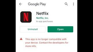 This Version on Netflix is not compatible with you device and (All Android Devices) TV box SOLVED !!