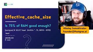 Effective_cache_size in Postgres - Is 75% of RAM good enough ? #postgres #postgresql