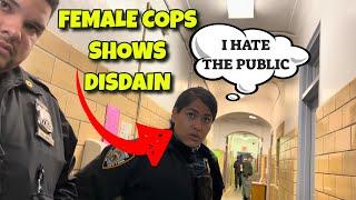 Tyrant Female Cops Utter Disdain