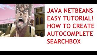 Java NetBeans How To Make a Search Field part 1