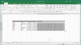 How to Concatenate a Date with Text in Excel 2016