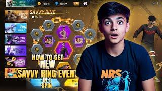 SAVVY RING EVENT FREE FIRE | NEW RING EVENT SPIN | FF NEW EVENT TODAY | FREE FIRE NEW EVENT