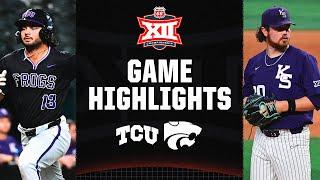 TCU vs. Kansas State | 2024 Phillips 66 Big 12 Baseball Championship Highlights | May 23, 2024