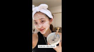 How To: Make Korean Rice Mask At Home | great for uneven skin tone & brightening  #shorts