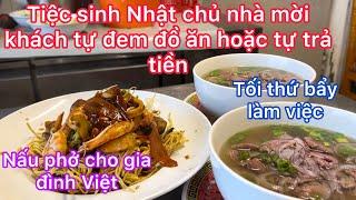 Nấu tiệc sinh nhật cho khách tự đem đồ ăn/nấu phở bò cho khách việt/cách đóng tiền điện như 0 ở pháp