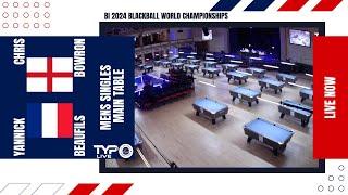 Chris Bowron (ENG) v Yannick Beaufils (FRA) | Mens Singles | 2024 BI World Blackball Championship