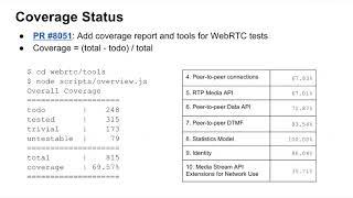 Testing session in WebRTC F2F 6 November 2017