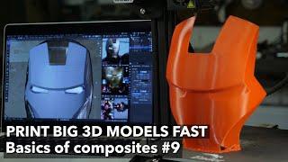 #9 How to print big 3D models fast with 1mm nozzle. Basics of composites