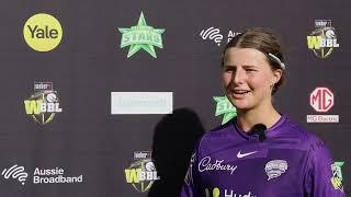 Amy Smith speaks following win over Melbourne Stars