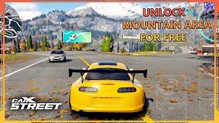 UNLOCKING MOUNTAIN AREA FOR FREE | CARX STREET MOUNTAIN AREA GAMEPLAY