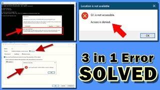 [Solved] Access is denied C drive not accessible | Cant open access control editor | Call 9015367522