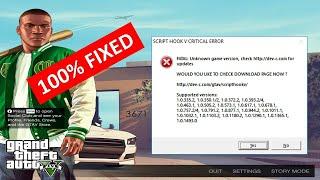 100 Fixed Scripthookv Critical Error GTA 5  Steam  Epic Games  Gta 5 Downgrade | Simple Fix!