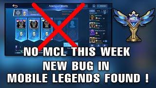 NO MCL BUG ! | ANNOYING BUG FOUND IN MLBB | MOBILE LEGENDS BUGS