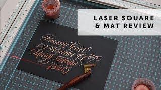 WRM Laser Square Review | Lettering Straight on Dark/Opaque Paper