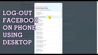 How To Logout of Facebook On Another Device