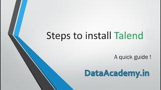 Steps to install Talend