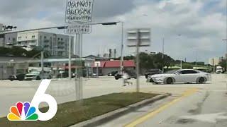 Frightening video shows woman struck by car in Miami-Dade hit-and-run