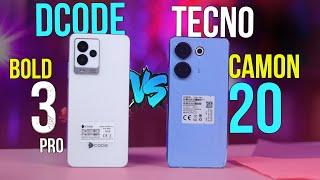 Dcode Bold 3 Pro Vs Tecno Camon 20 - Speed Test & Camera Test Detailed Comparison Hindi/Urdu