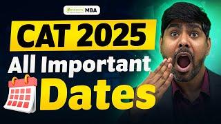 CAT 2025 Important Dates | MBA Colleges To Target #cat2025