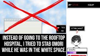 what happens if you stab Omori after the final fight? (bad ending route)